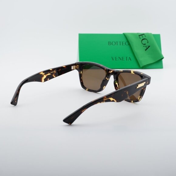Bottega Veneta BV1120S 002 Square Sunglasses - Havana/Brown main image 6